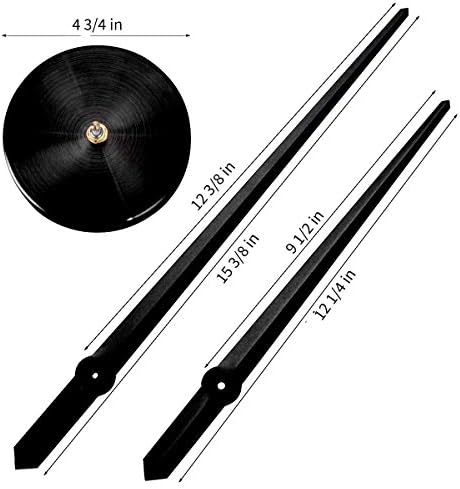 AILILIFE 3D DIY Wall Clock Decor Sticker Mirror Frameless Large DIY Wall Clock Kit for Home Living Room Bedroom Office Decoration (Black) - Image 6